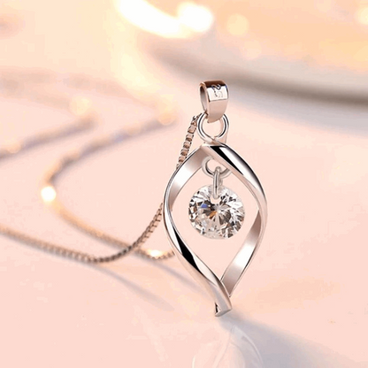 925 Sterling Silver Hourglass Necklace