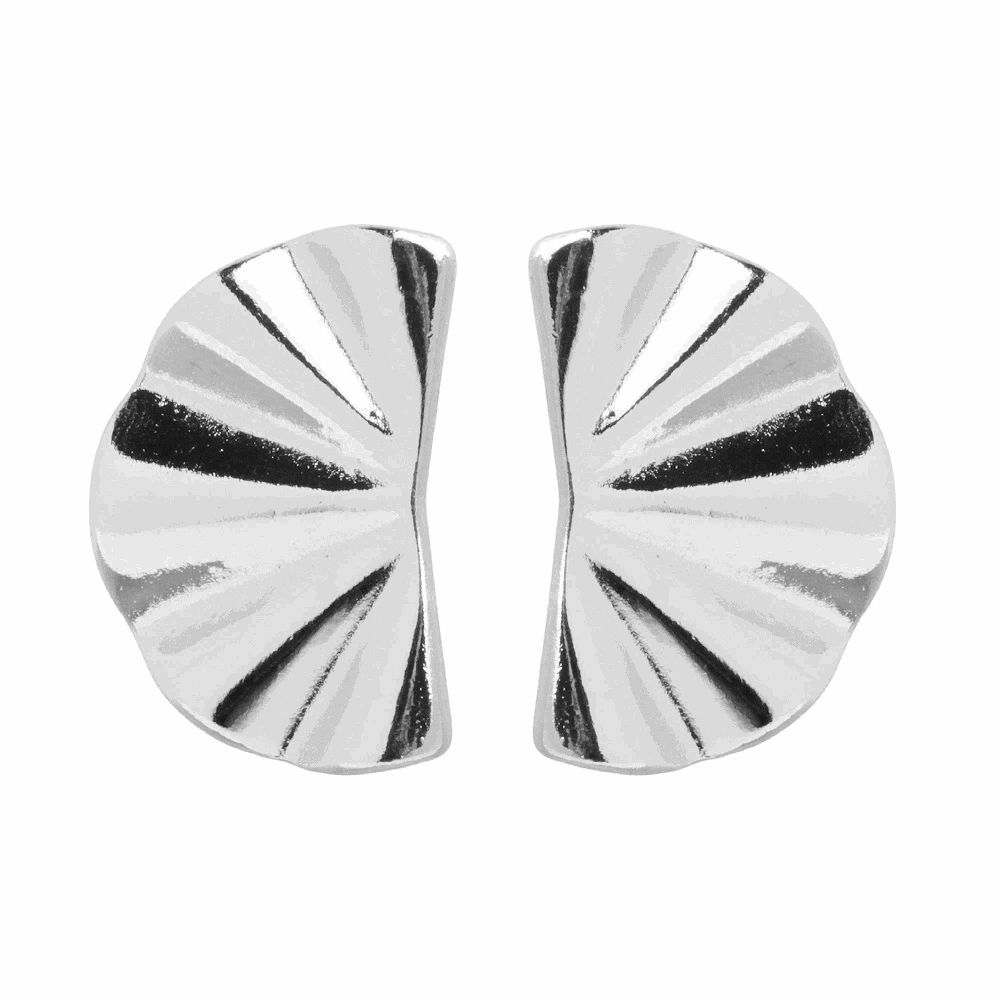 925 Sterling Silver Fan Earrings