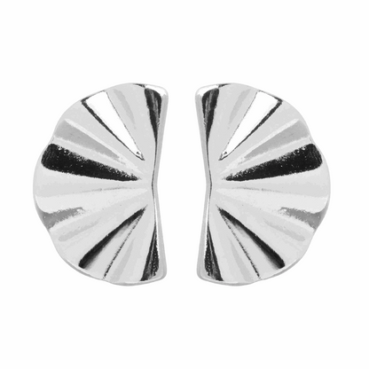 925 Sterling Silver Fan Earrings