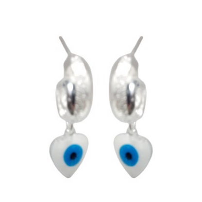 BRINCO OLHO GREGO PRATA 925 - BRP033