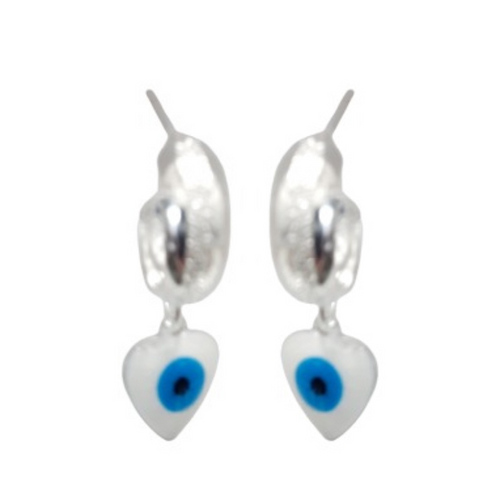 BRINCO OLHO GREGO PRATA 925 - BRP033