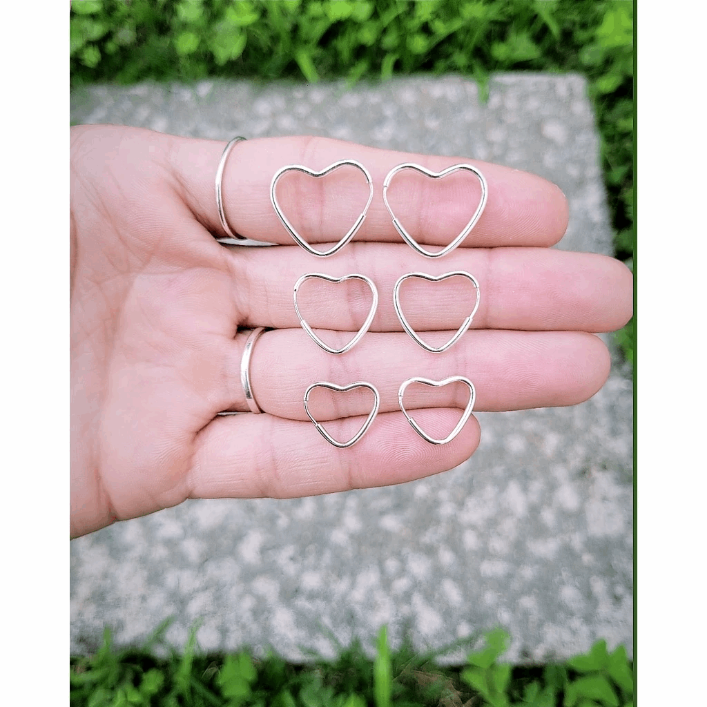 BRINCO TRIO CORAÇÕES PRATA 925 - BRP035