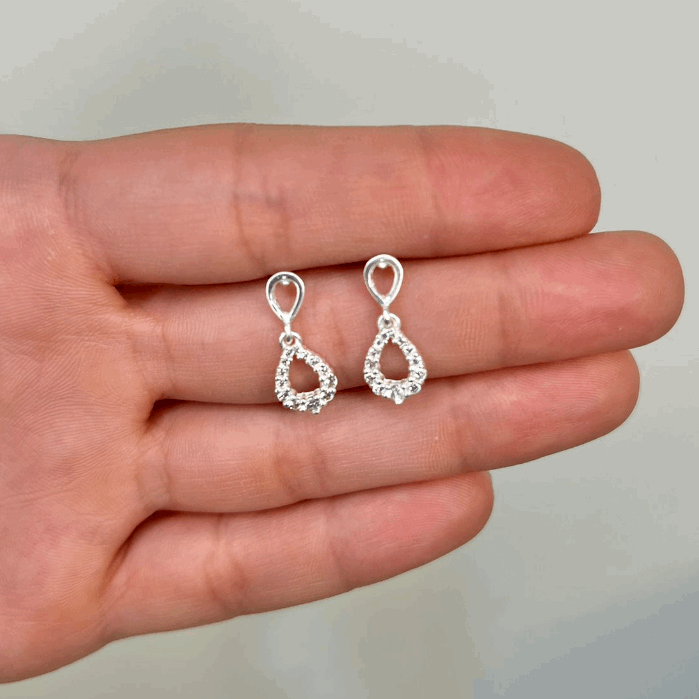 925 Sterling Silver Drop Earrings