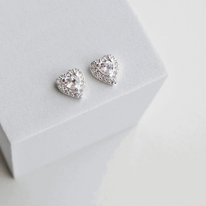 BRINCO CORAÇÃO CRAVEJADO PRATA 925 - BRP040