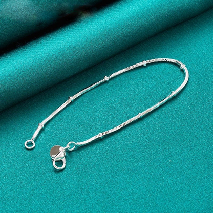925 Sterling Silver Bead Bracelet