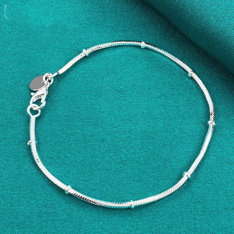 925 Sterling Silver Bead Bracelet