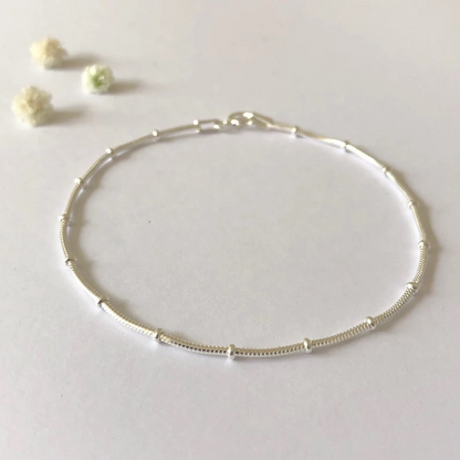 925 Sterling Silver Bead Bracelet