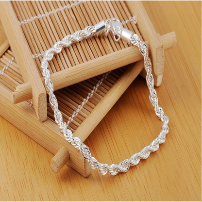 Baiano Cord Bracelet 925 Sterling Silver