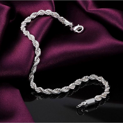 Baiano Cord Bracelet 925 Sterling Silver